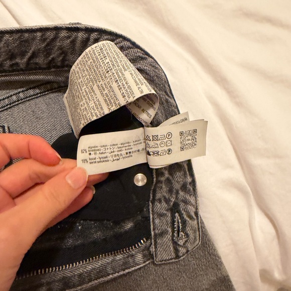 Zara Black Wide Leg Jeans - Picture 4 of 4